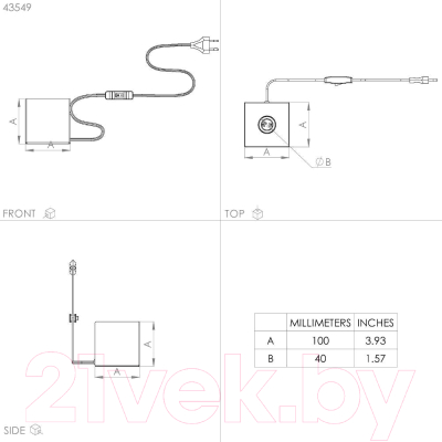 Прикроватная лампа Eglo Prestwick 2 43549