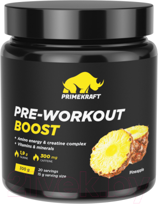 Комплексная пищевая добавка Prime Kraft СПДПП Pre-Workout Boost Ананас - фото