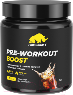 Комплексная пищевая добавка Prime Kraft СПДПП Pre-Workout Boost Кола - фото