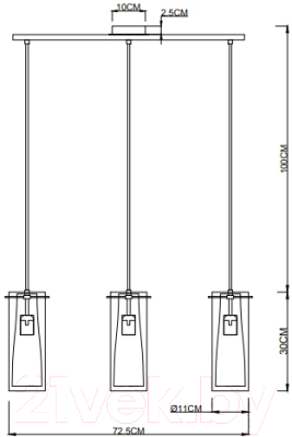 Люстра Arte Lamp Aries A8983SP-3PB