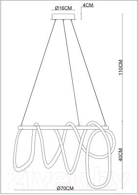 Потолочный светильник Arte Lamp Klimt A2850LM-75PB
