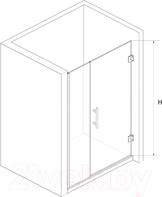 Душевая дверь RGW HO-012-B / 350601200-24
