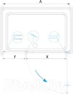 Душевая дверь RGW HO-012-B / 350601200-24