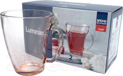 Набор кружек Luminarc Шейп O0139 (2шт, розовый)