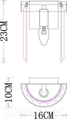 Бра Arte Lamp Secunda A1003AP-1CC