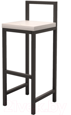 Стул барный Millwood СДН-6 Крам Л (дуб белый Craft/металл черный) - фото