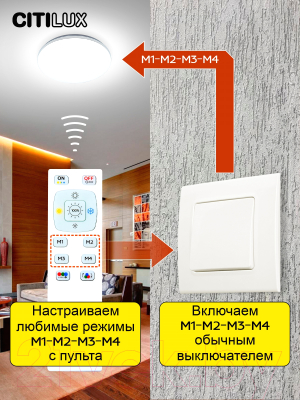 Потолочный светильник Citilux Симпла CL714480G