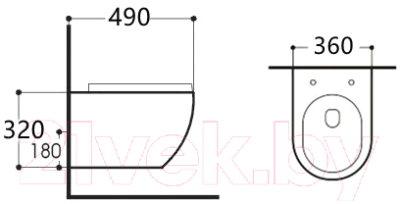 Унитаз подвесной Aquatek Европа AQ1900-00