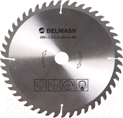 Пильный диск БЕЛМАШ 280x30x48Т - фото