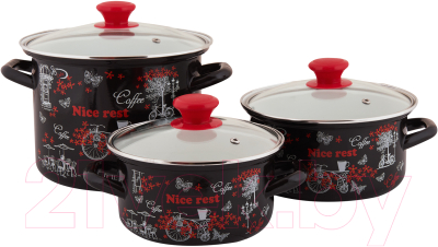 Набор кастрюль КМЗ Отдых 5-1 Люкс - фото