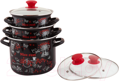 Набор кастрюль КМЗ Отдых 5-1 Люкс