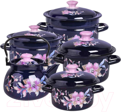 Набор кухонной посуды КМЗ Алиса-Н (5пр, бостон) - фото