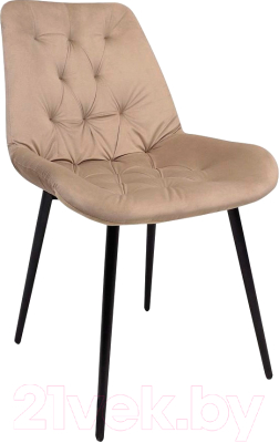 Стул Алвест AV 435 (капучино бархат H-65/черный) - фото