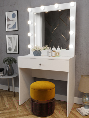 Туалетный столик с зеркалом Мир Мебели SV-11 с подсветкой