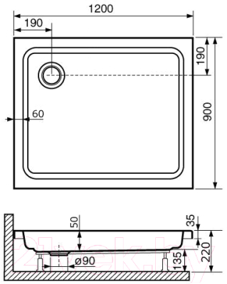Душевой поддон RGW Style 16180292-11