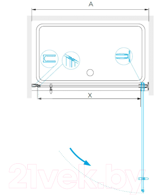 Душевая дверь RGW HO-011 / 350601109-21