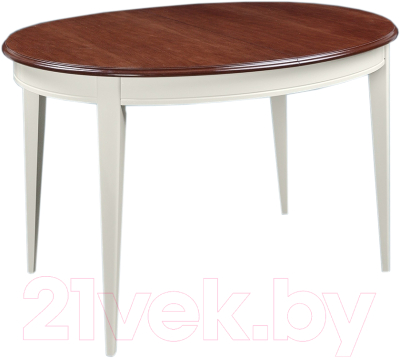 Обеденный стол ТехКомПро Азалия 1250 / 121270 (бук/тон орех/тон подстолья 1/ножка 16) - фото