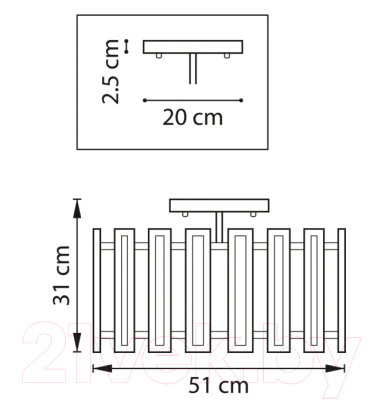 Люстра Lightstar Agave 712052