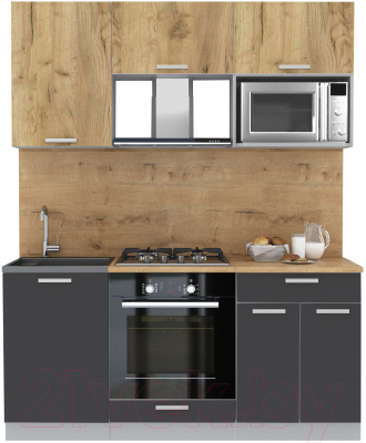 Готовая кухня Интерлиния Мила Лайт 1.7 ВТ - фото