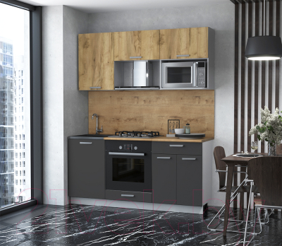 Готовая кухня Интерлиния Мила Лайт 1.7 ВТ