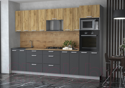 Готовая кухня Интерлиния Мила Лайт 3.0 ВТ