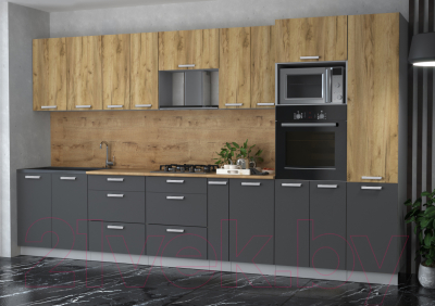 Готовая кухня Интерлиния Мила Лайт 3.6 ВТ