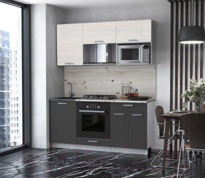 Готовая кухня Интерлиния Мила Лайт 1.7 ВТ