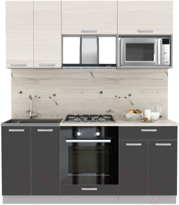 Готовая кухня Интерлиния Мила Лайт 1.8 ВТ - фото