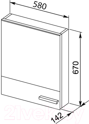 Комплект мебели для ванной Aquanet Верона 58 / 287651