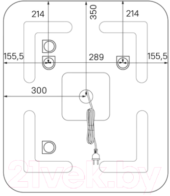 Зеркало IDDIS Edfice ЗЛП108