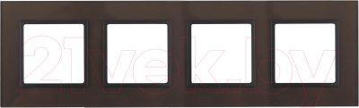 Рамка для выключателей и розеток ЭРА Elegance 14-5104-13 / Б0034529 - фото
