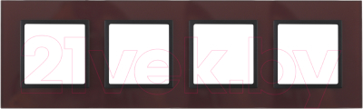 Рамка для выключателей и розеток ЭРА Elegance 14-5104-25 / Б0034533 - фото