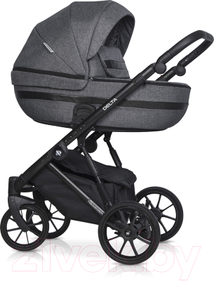 Детская универсальная коляска Riko Basic Delta 3 в 1 (05/темно-серый)