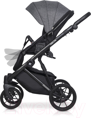 Детская универсальная коляска Riko Basic Delta 3 в 1 (05/темно-серый)