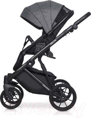 Детская универсальная коляска Riko Basic Delta 3 в 1 (05/темно-серый)