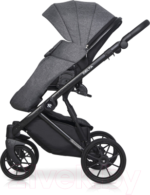 Детская универсальная коляска Riko Basic Delta 3 в 1 (05/темно-серый)