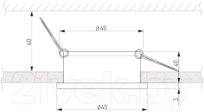 Точечный светильник Elektrostandard 25022/LED 5W 4200K BK