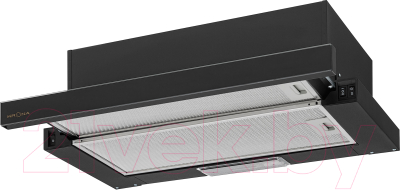 Вытяжка телескопическая Krona Kamilla Retro 600 Black / КА-00003173 - фото