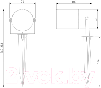 Светильник уличный Elektrostandard Landscape LED 35145/S