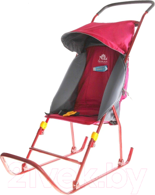 Санки-коляска Ника Тимка 1 Плюс / Т1+ (розовый) - фото
