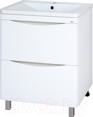 Тумба под умывальник Misty Атлантик 60 / П-Атл-01060-0112Я