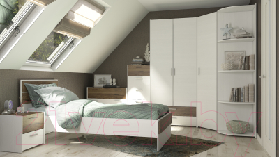 Шкаф Евва Венеция ВН-2D2S (бодега белый/ясень орландо)