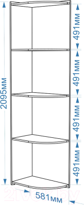 Стеллаж Евва Венеция ВН-5T
