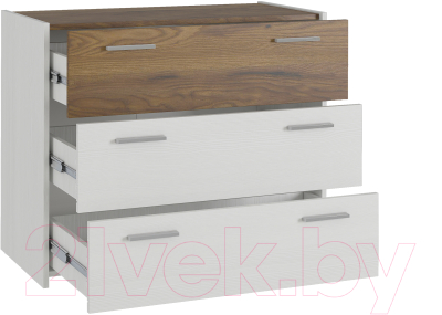 Комод Евва Венеция ВН-3S (бодега белый/ясень орландо)