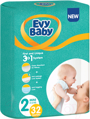 Подгузники детские Evy Baby Mini 3 в 1 - фото