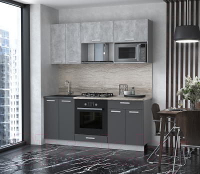 Готовая кухня Интерлиния Мила Лайт 1.8 ВТ