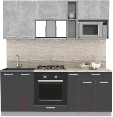 Готовая кухня Интерлиния Мила Лайт 2.0 ВТ - фото