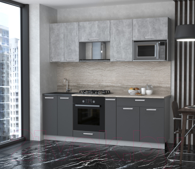 Готовая кухня Интерлиния Мила Лайт 2.2 ВТ