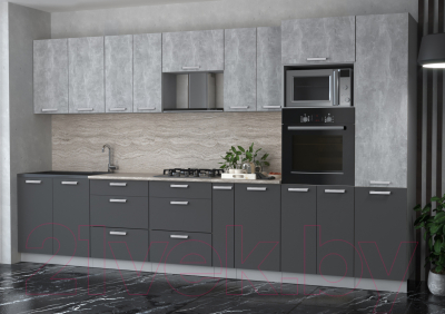 Готовая кухня Интерлиния Мила Лайт 3.6 ВТ