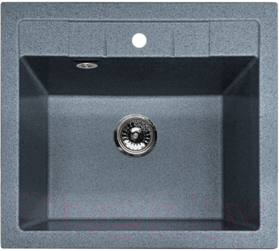 Мойка кухонная GranFest Quadro GF-Q561 (графит) - фото